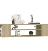 VidaXL Tv-hangmeubel 100x30x26,5 cm bewerkt hout sonoma eikenkleurig