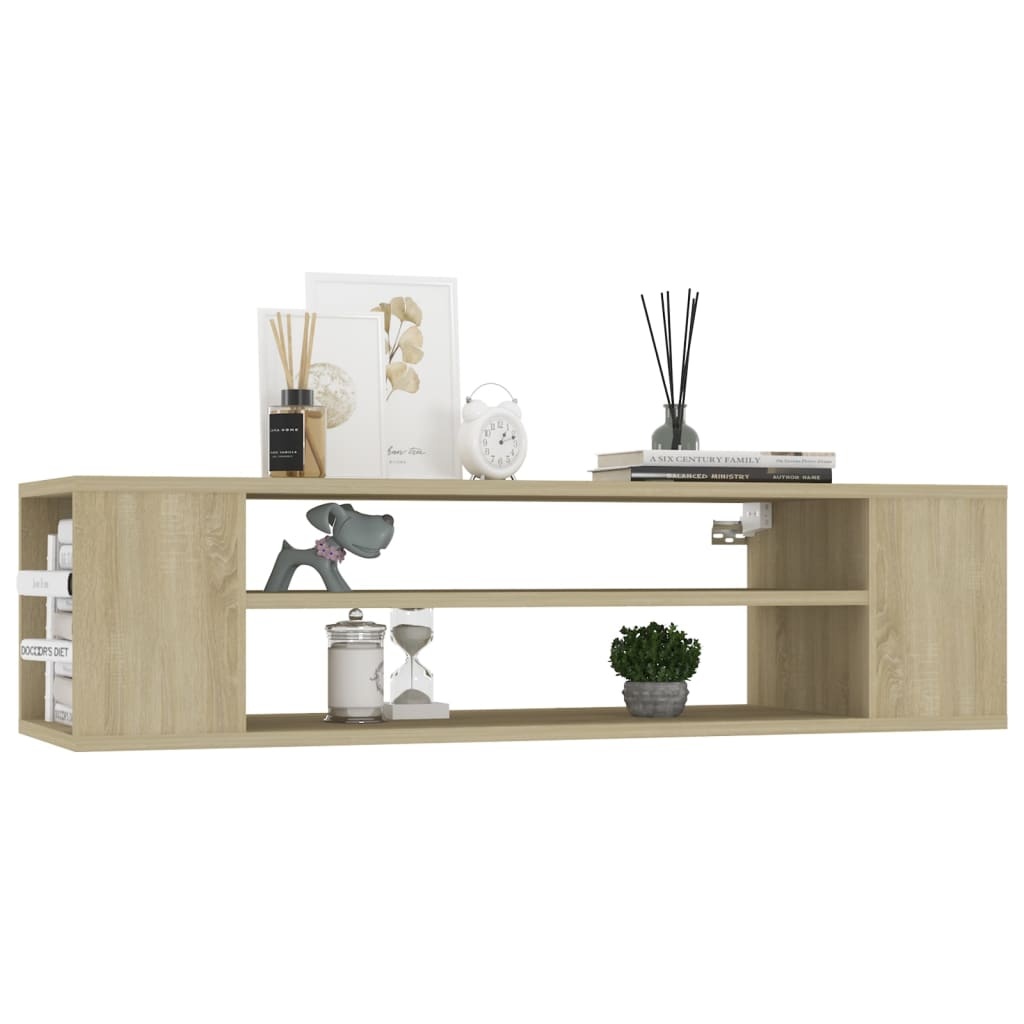 VidaXL Tv-hangmeubel 100x30x26,5 cm bewerkt hout sonoma eikenkleurig