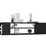 VidaXL Tv-hangmeubel 100x30x26,5 cm bewerkt hout zwart