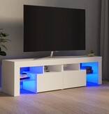 VidaXL Tv-meubel met LED-verlichting 140x36,5x40 cm wit