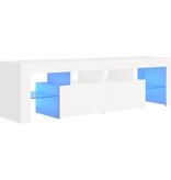 VidaXL Tv-meubel met LED-verlichting 140x36,5x40 cm wit