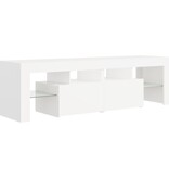 VidaXL Tv-meubel met LED-verlichting 140x36,5x40 cm wit