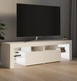 VidaXL Tv-meubel met LED-verlichting 140x36,5x40 cm wit