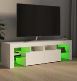 VidaXL Tv-meubel met LED-verlichting 140x36,5x40 cm wit