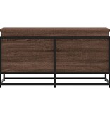 VidaXL Opbergbox met deksel 100x40x51,5 cm bewerkt hout bruin eiken