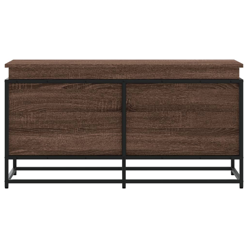 VidaXL Opbergbox met deksel 100x40x51,5 cm bewerkt hout bruin eiken