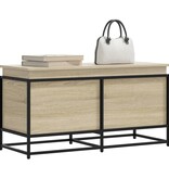 VidaXL Opbergbox met deksel 100x40x51,5 cm bewerkt hout sonoma eiken