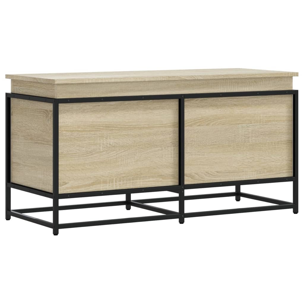 VidaXL Opbergbox met deksel 100x40x51,5 cm bewerkt hout sonoma eiken