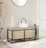 VidaXL Opbergbox met deksel 100x40x51,5 cm bewerkt hout sonoma eiken