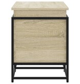 VidaXL Opbergbox met deksel 100x40x51,5 cm bewerkt hout sonoma eiken