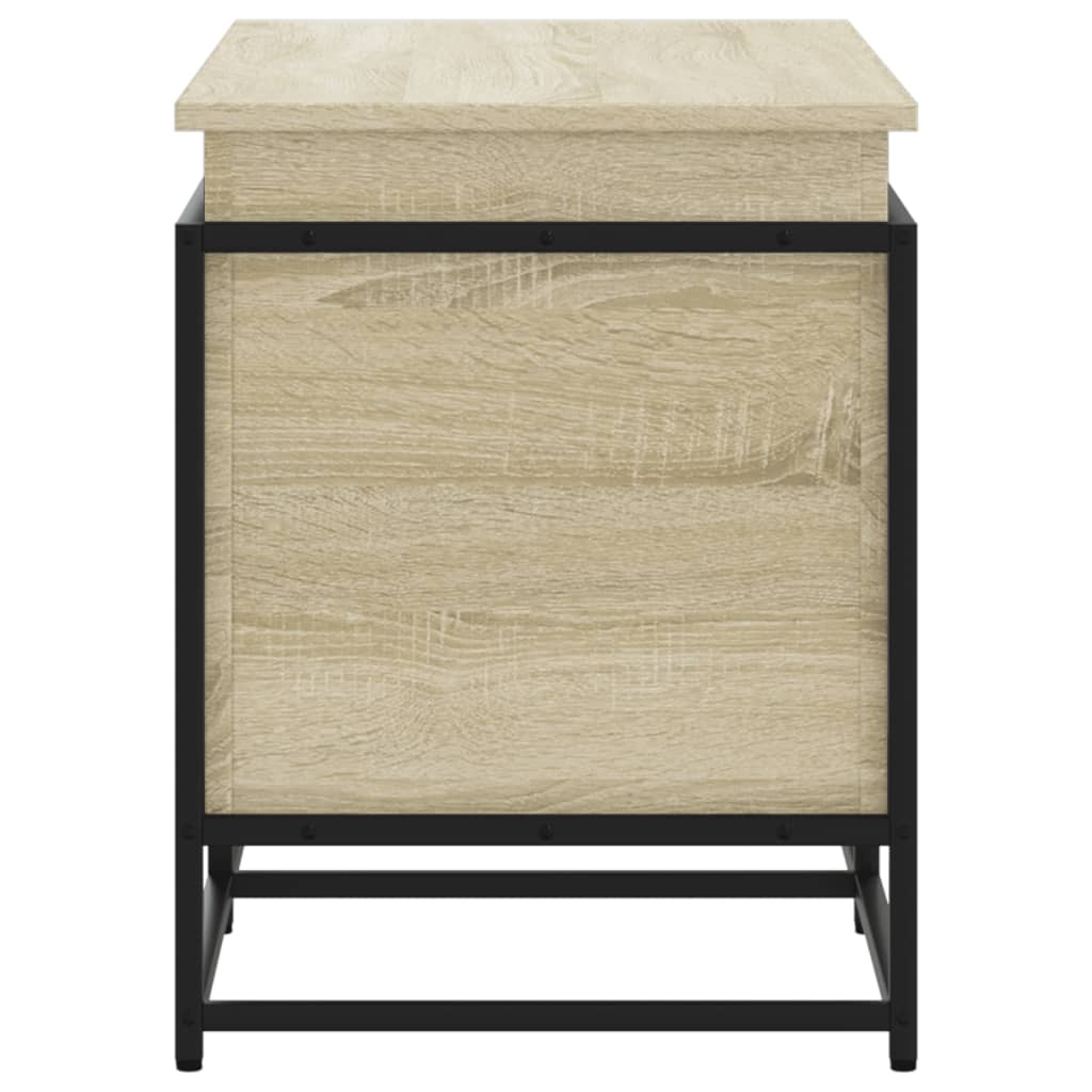 VidaXL Opbergbox met deksel 100x40x51,5 cm bewerkt hout sonoma eiken