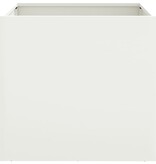 VidaXL Plantenbak 49x47x46 cm koudgewalst staal wit