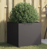 VidaXL Plantenbak 49x47x46 cm koudgewalst staal zwart