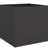 VidaXL Plantenbak 49x47x46 cm koudgewalst staal zwart
