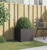 VidaXL Plantenbak 49x47x46 cm koudgewalst staal zwart