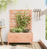 VidaXL Plantenbak met rek 79x39,5x114 cm massief douglashout