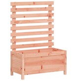 VidaXL Plantenbak met rek 79x39,5x114 cm massief douglashout