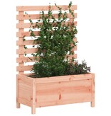 VidaXL Plantenbak met rek 79x39,5x114 cm massief douglashout