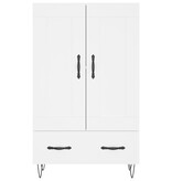 VidaXL Hoge kast 69,5x31x115 cm bewerkt hout wit