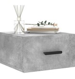 VidaXL Nachtkastje wandgemonteerd 35x35x20 cm betongrijs