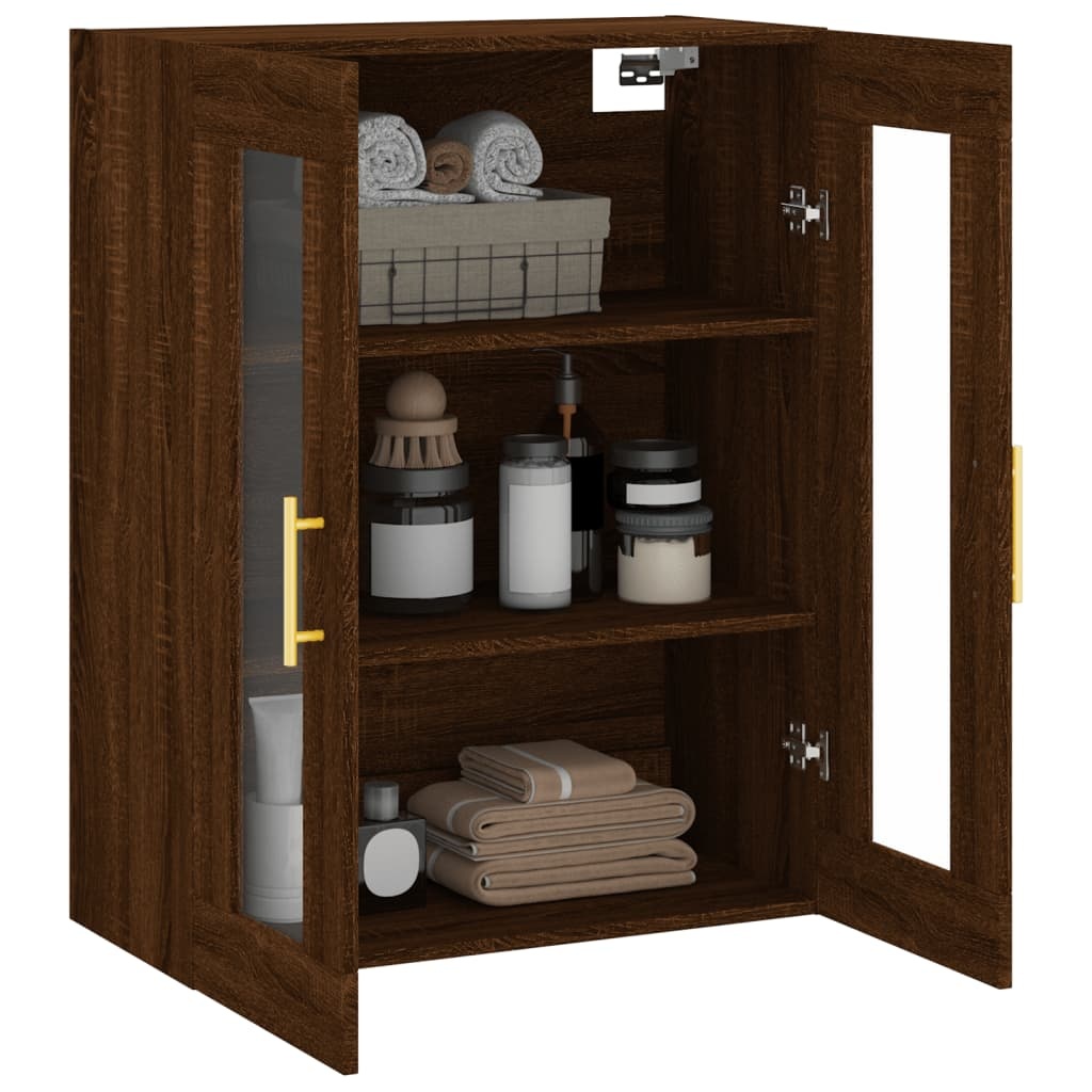 VidaXL Hangkast 69,5x34x90 cm bruin eikenkleur