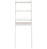 VidaXL Toiletrek 63,5x32x179 cm massief grenenhout wit