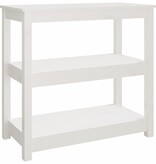 VidaXL Wandtafel 80x40x74 cm massief grenenhout wit