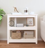 VidaXL Wandtafel 80x40x74 cm massief grenenhout wit