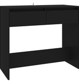 VidaXL Wandtafel 89x41x76,5 cm staal zwart