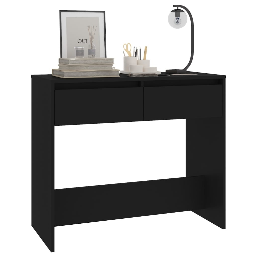 VidaXL Wandtafel 89x41x76,5 cm staal zwart