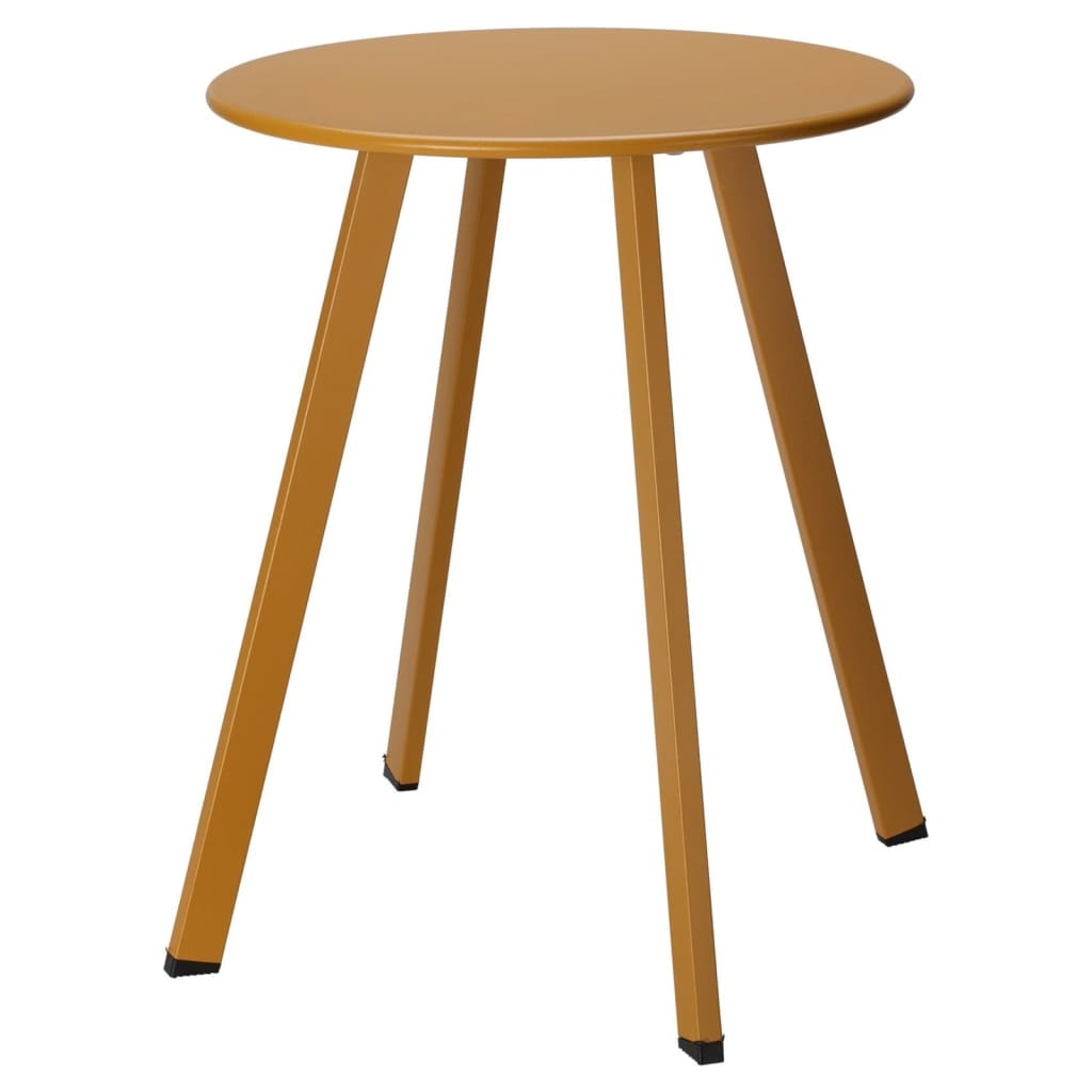 VidaXL Bijzettafel 40x49 cm matmosterdgeel