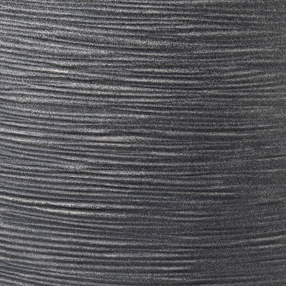 VidaXL Plantenbak Waste Rib laag elegant 46x58 cm grijs
