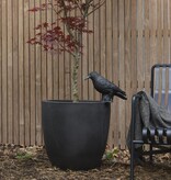 VidaXL Bloempot Urban Smooth 54x52 cm zwart KBL935
