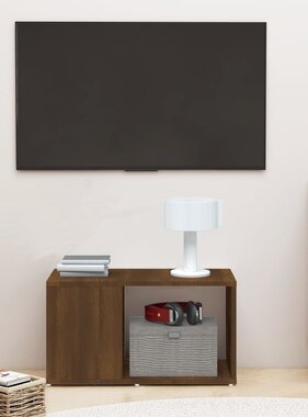 VidaXL Tv-meubel 60x24x32 cm bewerkt hout bruin eikenkleur