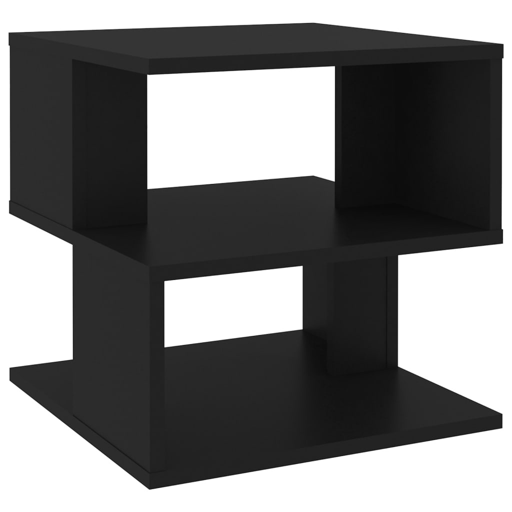 VidaXL Bijzettafel 40x40x40 cm spaanplaat zwart