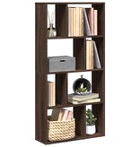 VidaXL Boekenkast 60x20x120 cm bewerkt hout bruin eikenkleurig