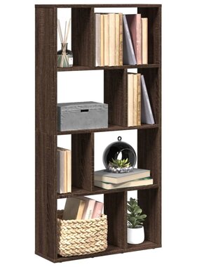 VidaXL Boekenkast 60x20x120 cm bewerkt hout bruin eikenkleurig