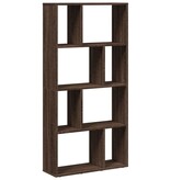 VidaXL Boekenkast 60x20x120 cm bewerkt hout bruin eikenkleurig