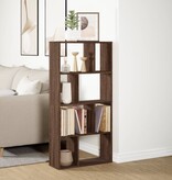 VidaXL Boekenkast 60x20x120 cm bewerkt hout bruin eikenkleurig