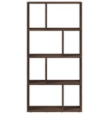 VidaXL Boekenkast 60x20x120 cm bewerkt hout bruin eikenkleurig