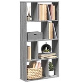 VidaXL Boekenkast 60x20x120 cm bewerkt hout grijs sonoma eikenkleurig