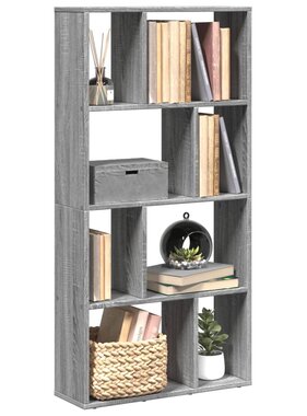 VidaXL Boekenkast 60x20x120 cm bewerkt hout grijs sonoma eikenkleurig