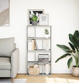 VidaXL Boekenkast 60x20x120 cm bewerkt hout grijs sonoma eikenkleurig