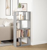 VidaXL Boekenkast 60x20x120 cm bewerkt hout grijs sonoma eikenkleurig