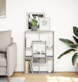 VidaXL Boekenkast 63x20x90 cm bewerkt hout grijs sonoma eikenkleurig