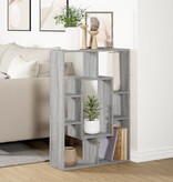 VidaXL Boekenkast 63x20x90 cm bewerkt hout grijs sonoma eikenkleurig
