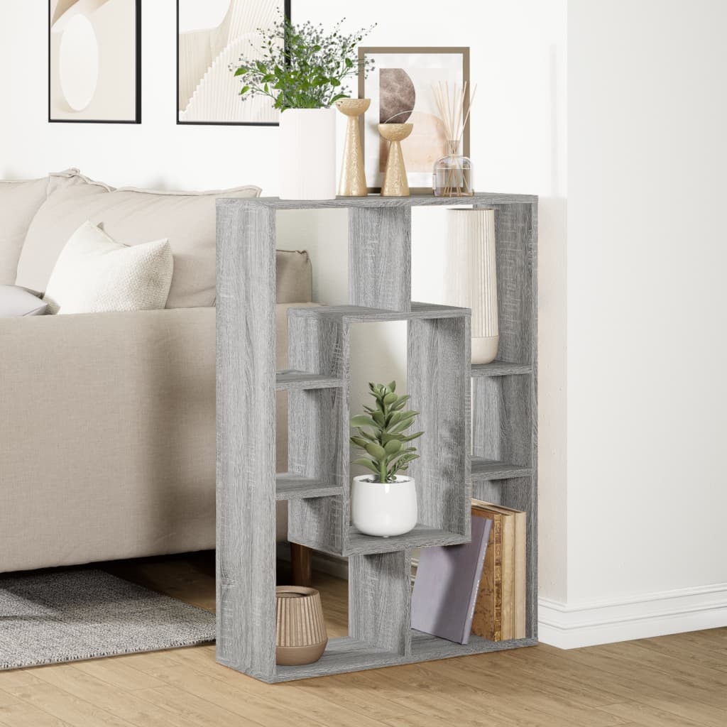 VidaXL Boekenkast 63x20x90 cm bewerkt hout grijs sonoma eikenkleurig