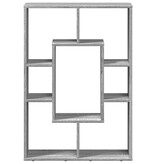 VidaXL Boekenkast 63x20x90 cm bewerkt hout grijs sonoma eikenkleurig