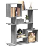 VidaXL Kamerscherm / boekenkast 92x29x112 cm hout grijs sonoma