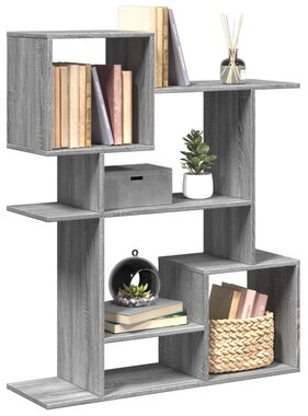 VidaXL Kamerscherm / boekenkast 92x29x112 cm hout grijs sonoma